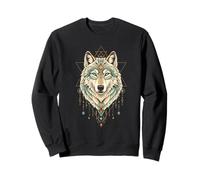 Wolf Spirit Shaman Native American Indian Tribe Animal Sweatshirt