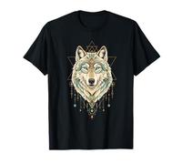 Wolf Spirit Shaman Native American Indian Tribe Animal T-Shirt