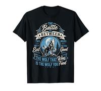 Wolf Spirit THE Battle Between Two Wolves Funny Wolves Value Graphic T-Shirt