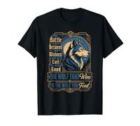 Wolf Spirit THE Battle Between Two Wolves Funny Wolves Value Graphic T-Shirt
