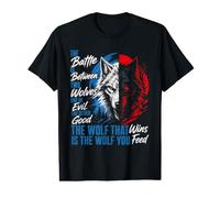 Wolf Spirit THE Battle Between Two Wolves Funny Wolves Value Graphic T-Shirt