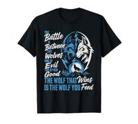 Wolf Spirit THE Battle Between Two Wolves Funny Wolves Value Graphic T-Shirt