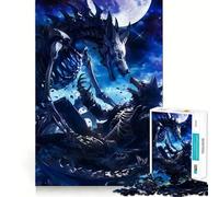 Wolf Spiritguard Moonlight 1000 Piece Teenager Puzzles Cognitive Train Game Zero Gap Compact Fun for Family Game Time (38x26cm)