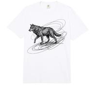 Wolf Stalking Predator Wildlife Scribble Comfort Colors Adult Heavyweight T-Shirt