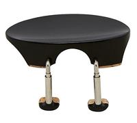 Wolf Standard Flesh Chinrest for Violin 4/4-1/4 and Viola, Ebony Plate, Patent Screw System