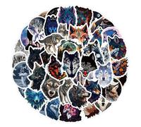 Wolf Stickers 60 Pcs Aesthetic Stickers for Water Bottles Laptop Scrapbooks Guitars Luggage Bike Phone Skateboards|Teens Girl Kids Sticker
