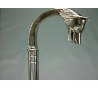 Wolf Style Handle Luxury Stainless Steel Walking Stick Cane Handmade Gift for Men and Women