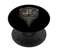 Wolf T-Shirt Viking Wolf Gift Odins Wolves Valhalla PopSockets Adhesive PopGrip