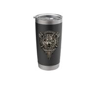 Wolf T-Shirt Viking Wolf Gift Odins Wolves Valhalla Stainless Steel Insulated Tumbler
