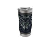 Wolf T-Shirt Viking Wolf Gift Odins Wolves Valhalla Stainless Steel Insulated Tumbler
