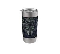 Wolf T-Shirt Viking Wolf Gift Odins Wolves Valhalla Stainless Steel Insulated Tumbler
