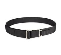 WOLF TACTICAL Heavy Duty Rigger’s Belt - Stiffened 2-Ply Emergency Rescue Belt for Concealed Carry EDC Survival Wilderness Hunting CCW Combat Duty L (40-45) Black (Gray Buckle)
