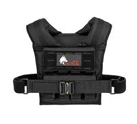 WOLF TACTICAL Weighted Training Vest - Weighted Vest Men Strength Training Weight Vests Workout Vest Weight Vest for Men (Black, 35 LB)