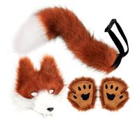 Wolf Tail & Ears - Halloween Wolf Accessories | Dress Up Accessory for Animal Costume for Women, Costume for Parade, Staging, Masquerade, Carnival, Cosplay Events