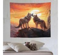 Wolf Tapestry 3d Print Wall Hanging Tapestry for Living Room, Dorm Decor, Home Wall Decoration 130×150cm