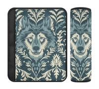Wolf Teal 2 pcs Shoulder Strap Cushion, Stop seat Belt Cutting into Neck, Padded seat Belt Cover for Auto