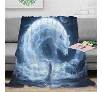 EVMILA Wolf Throw 3D Printed Blanket Bedding Lightweight Fluffy Plush Gifts Soft Cozy for Kids Teens Adults for Boys Girls All Season Couch Sofa 80x90inch(200x230cm)