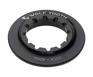 Wolf Tooth | Centrelock Rotor Lockring Internal Spline Black | Customisable Bike Accessories And Components Precision Engineered