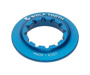 Wolf Tooth | Centrelock Rotor Lockring Internal Spline Blue | Customisable Bike Accessories And Components Precision Engineered