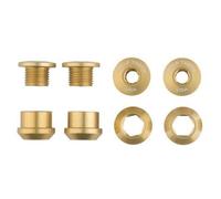 Wolf Tooth Chainring Bolts and Nuts - Set of 4 for 1X - Gold