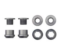 Wolf Tooth Chainring Bolts and Nuts - Set of 4 for 1X - Grey