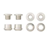 Wolf Tooth Chainring Bolts and Nuts - Set of 4 for 1X - Silver