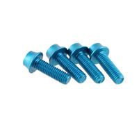 Wolf Tooth Components Aluminum Bottle Cage Bolt, 4 pcs - Blue