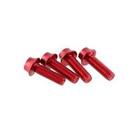 Wolf Tooth Components Aluminum Bottle Cage Bolt, 4 pcs - Red