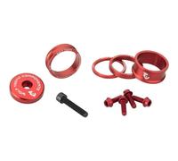 Wolf Tooth Components BlingKit Headset Spacer Kit 3/5/10/15mm + Top Cap Red