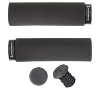 Wolf Tooth Components Lock-On Fat Paw Grip - Black grip with black Collar