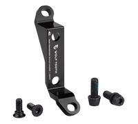 Wolf Tooth Post To Flat Mount Front Disc Brake Caliper Adapter Silver One Size Black