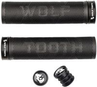 Wolf Tooth | Lock-On Echo Grip Black Grip with Black Collar | Bike Accessories Custom Parts Precision Engineered