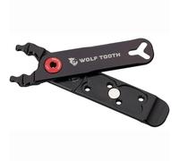 Wolf Tooth - Master Link Pliers - Pack Pliers | Bike Multi Tool Quick Link Pliers with Bike Tyre Levers, Valve Core Remover | Chain Pliers, 9/10/11/12 Speed Bicycle Repair | Red