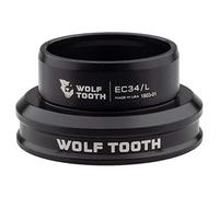 Wolf Tooth Performance EC34/30 Lower Headset Black | Lightweight Aluminium Headset Stainless Steel Bearings Wide Colour Range