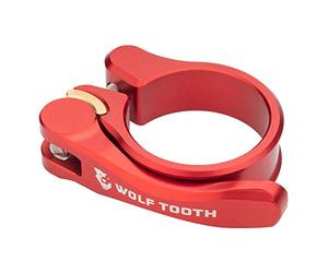Wolf Tooth QR Quick Release Seatpost Clamp - 28.6mm, Red