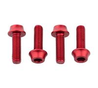 Wolf Tooth Water Bottle Cage Bolts 4 Pack Red