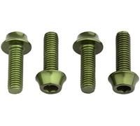 Wolf Tooth Components Water Bottle Cage Bolts Olive, One Size