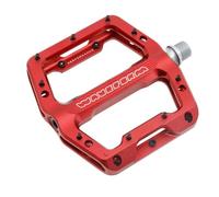 Wolf Tooth Waveform Performance Red Flat Pedal for Mountain Bikes