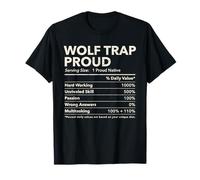 Wolf Trap, Virginia Proud Nutrition Facts T-Shirt