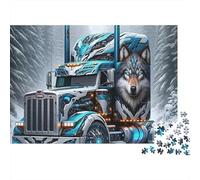 Wolf Truck Fantasy Jigsaw Puzzle 1000 Pieces Gift Box Adults Challenging Fun Stress Relief Leisure 70x50cm/1000pcs