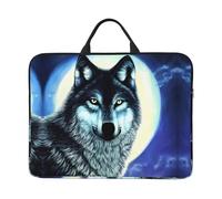 wolf under moon Graphic Laptop Sleeve - (16.5 x 12.2 inches) Shockproof Portable Laptop Sleeve