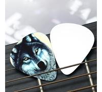 wolf under moon Patterned guitar pick set - (thin/medium/thick), widely compatible with all kinds of stringed instruments,