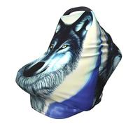 wolf under moon Versatile full-print Stroller Chair Cover/Nursing Cover, specially designed for your baby