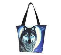 wolf under moon Women's shoulder handbag, crossbody shoulder bag, weekend travel shopping shoulder bag