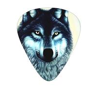 Wolf Under Moonguitar Plectrum 12 Piece Set, 3 Thicknesses With Case For Bass Guitar, &Electric Guitar And More.
