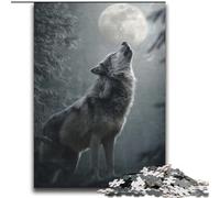 Wolf Under The Moon 2000 Pieces Jigsaw Puzzles For Teens And Adults, Stress Reliever Staycation Kill Time Funny Gift (70x100cm)