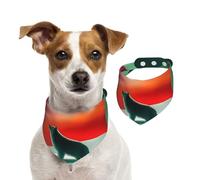 Wolf Under The Moonlight Pet Scarf Dog Bandanas Spring Summer Soft Cotton Puppy Scarfs Adjustable Accessories for Small Medium Large Girl Boy Pup Medium