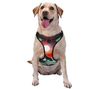 Wolf Under The Moonlight Premium Dog Harness for Small, Medium, and Large Dogs – Durable, No Pull with Reflective Straps and Quick Release BucklesMedium