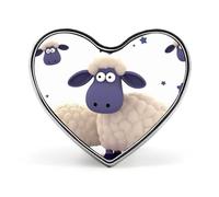 Wolf Under The Starry Sky Lapel Pin Fashion Brooch Pin Cute Button Badges Heart Shape