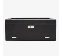 WOLF Viceroy 10 Piece Black Drawer Watch Box 466202